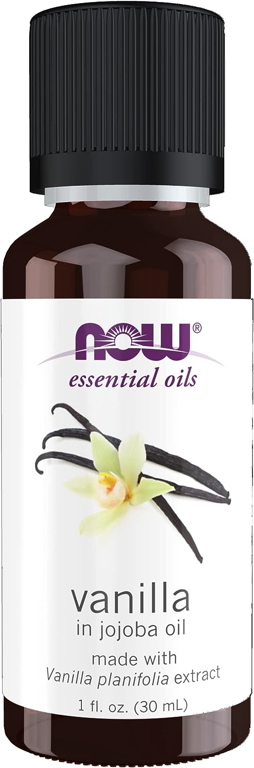NOW Foods Vanilla Essential Oil 30ml – Pure Aromatherapy Fragrance Oil with Child Resistant Cap (Imported USA)