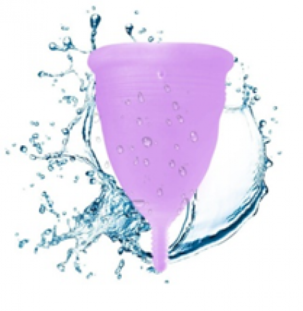 Blossom Menstrual Cup (Large, Lavender & Black)