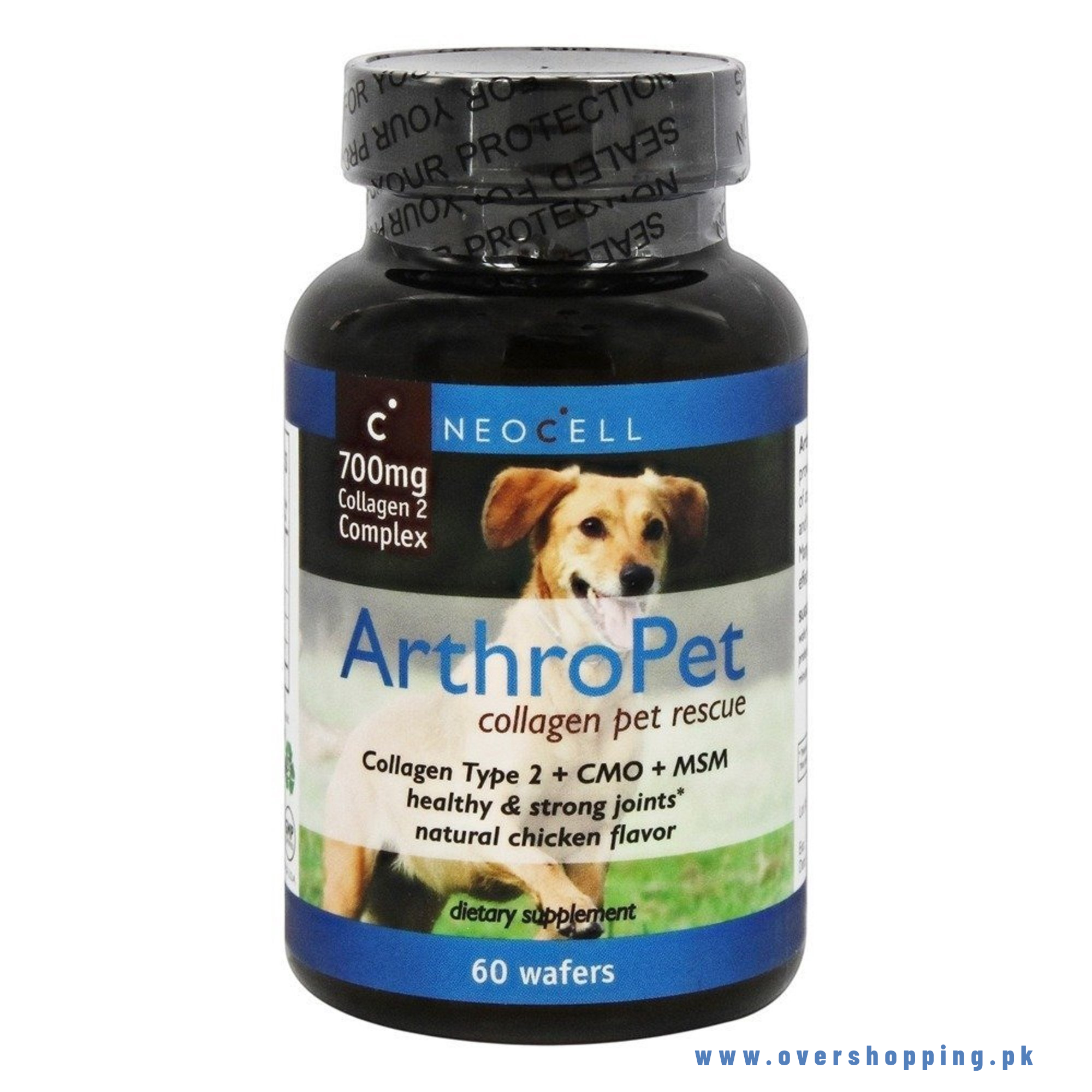 Neocell Arthropet Collagen Type 2 700mg PLUS CMO & MSM - 60 Wafers