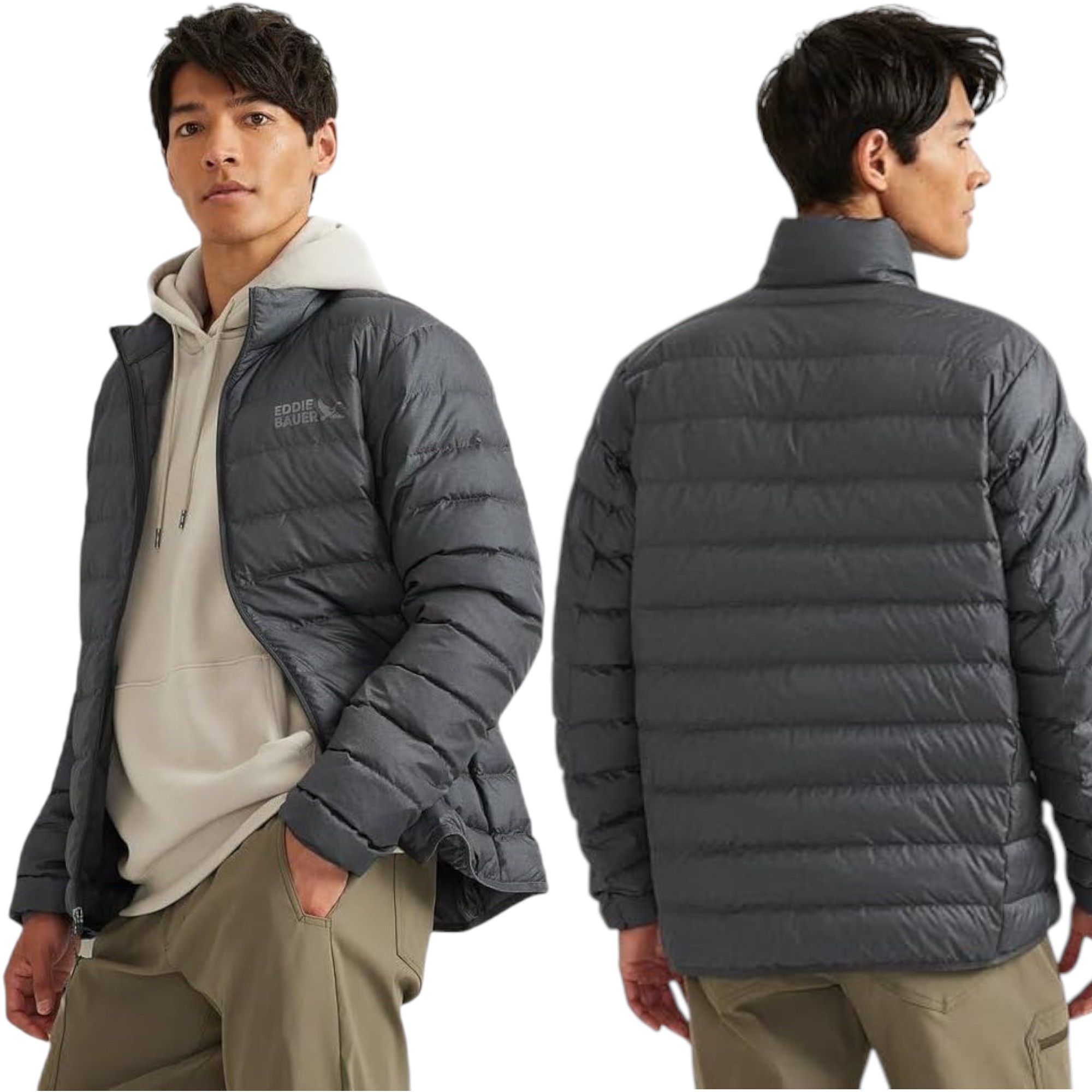 Eddie Bauer Men's CirrusLite Down Jacket – Ultralight 650-Fill Insulated Premium Imported Mens Duck Down Jacket (For Winter & Travel)