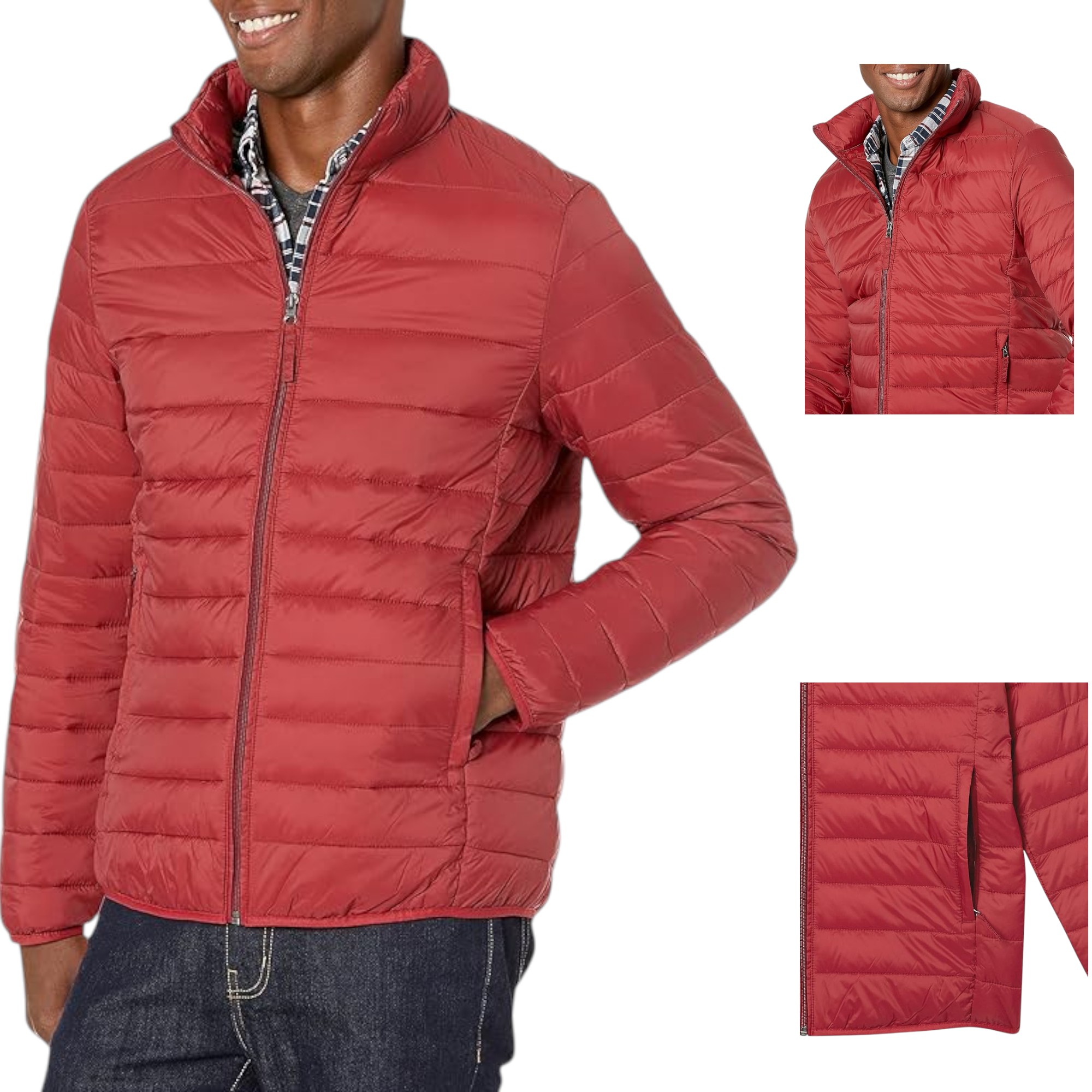 Amazon Essentials Mens Packable Lightweight Water-Resistant Puffer Jacket – Ultralight, Durable, Imported (For Winter & Travel in Pakistan)