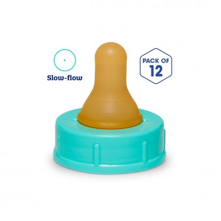 Enfamil Slow Flow Soft Nipples - Latex-Free & BPA Free, Pack of 12
