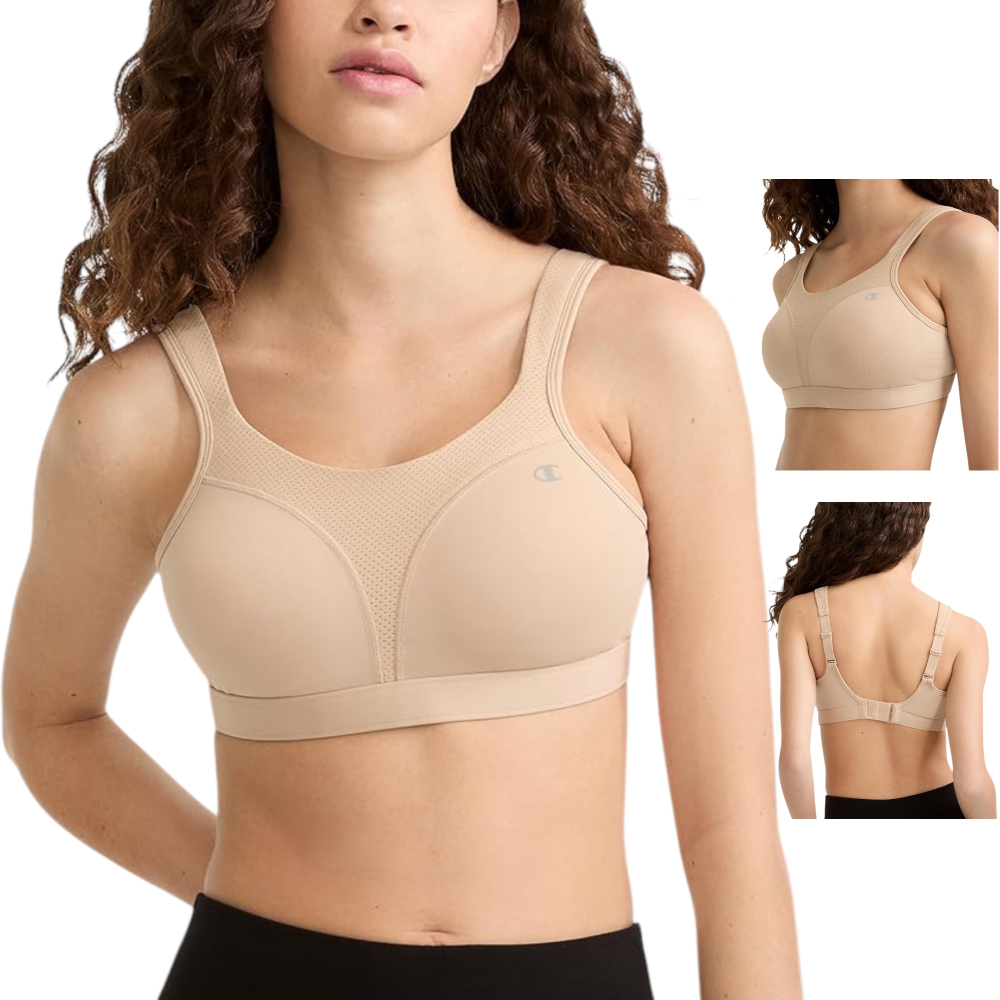 Champion Women’s High-Impact Sports Bra | Maximum Support, Breathable & Moisture-Wicking | Ideal for Running and Workouts