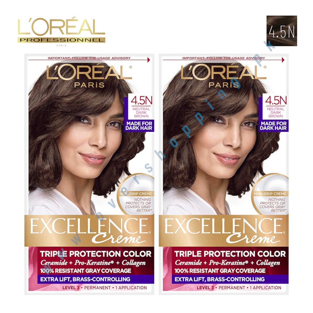 L’Oréal Paris Excellence Creme – Permanent Hair Colour 4.5N Dark Neutral Brown Pakistan