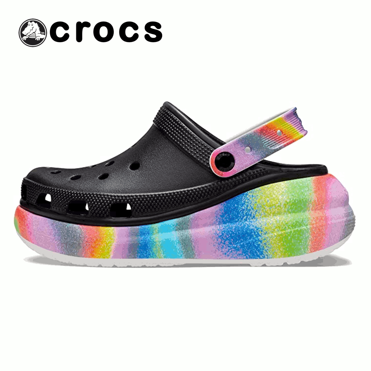 Crocs Unisex-Adult Classic Crush Clogs Platform Shoes, Comfort Meets Style