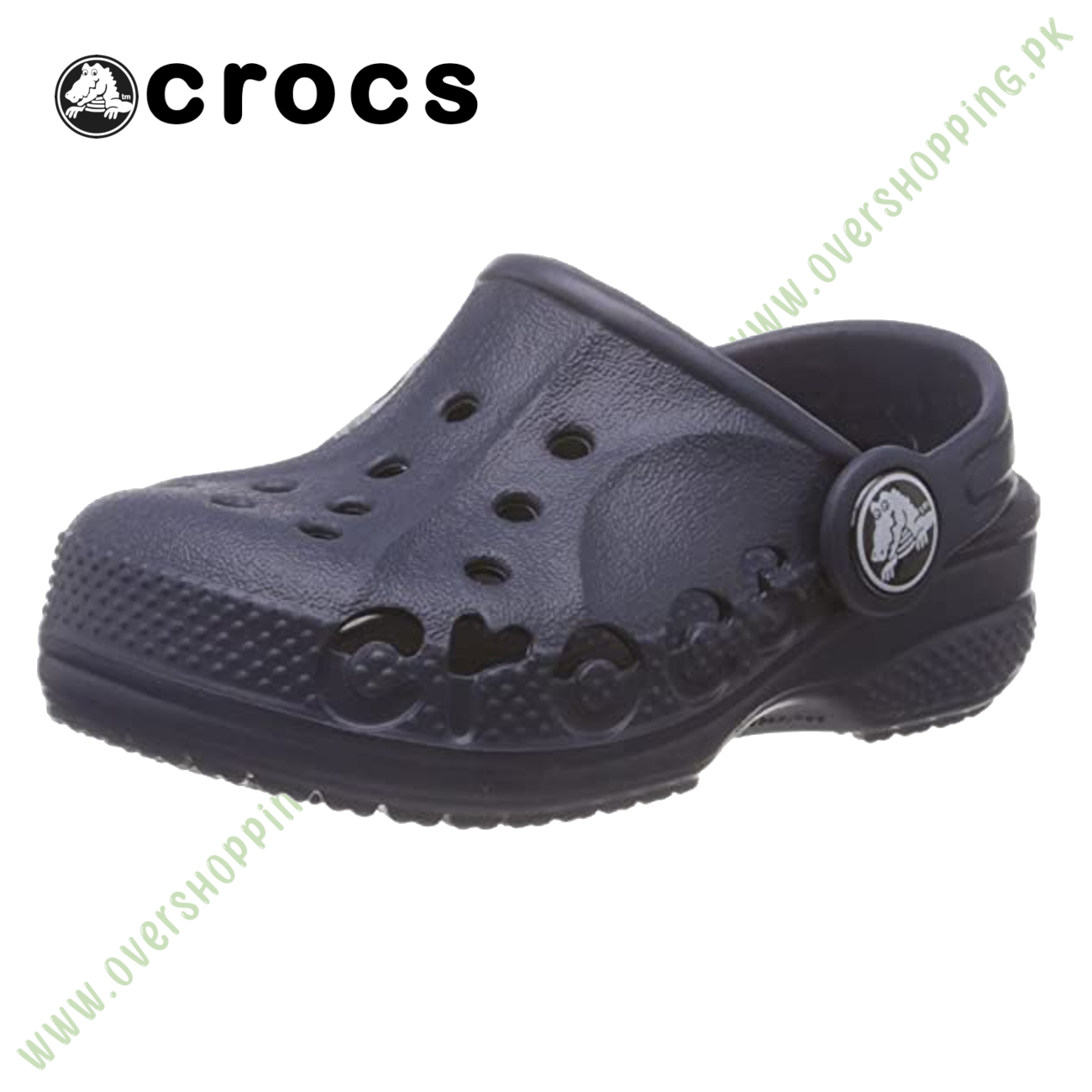 Crocs Unisex-Child Baya Kids for 1-4 Years Toddlers, 6-7 Size - Navy