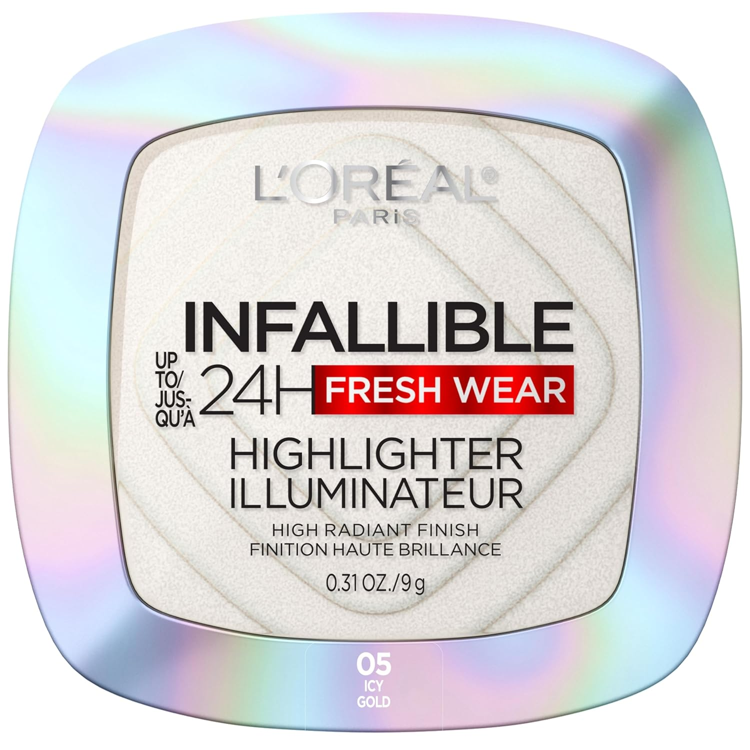 L'Oreal Paris Infallible Highlighter Illuminator Longwear Powder - Icy Gold, 0.31 Oz