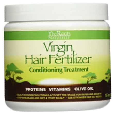 The Roots Naturelle Virgin Hair Fertilizer Conditioning Treatment (1 Jar 16oz) - Virgin Hair Fertilizer (Large 16oz). Helps Strengthen Hair