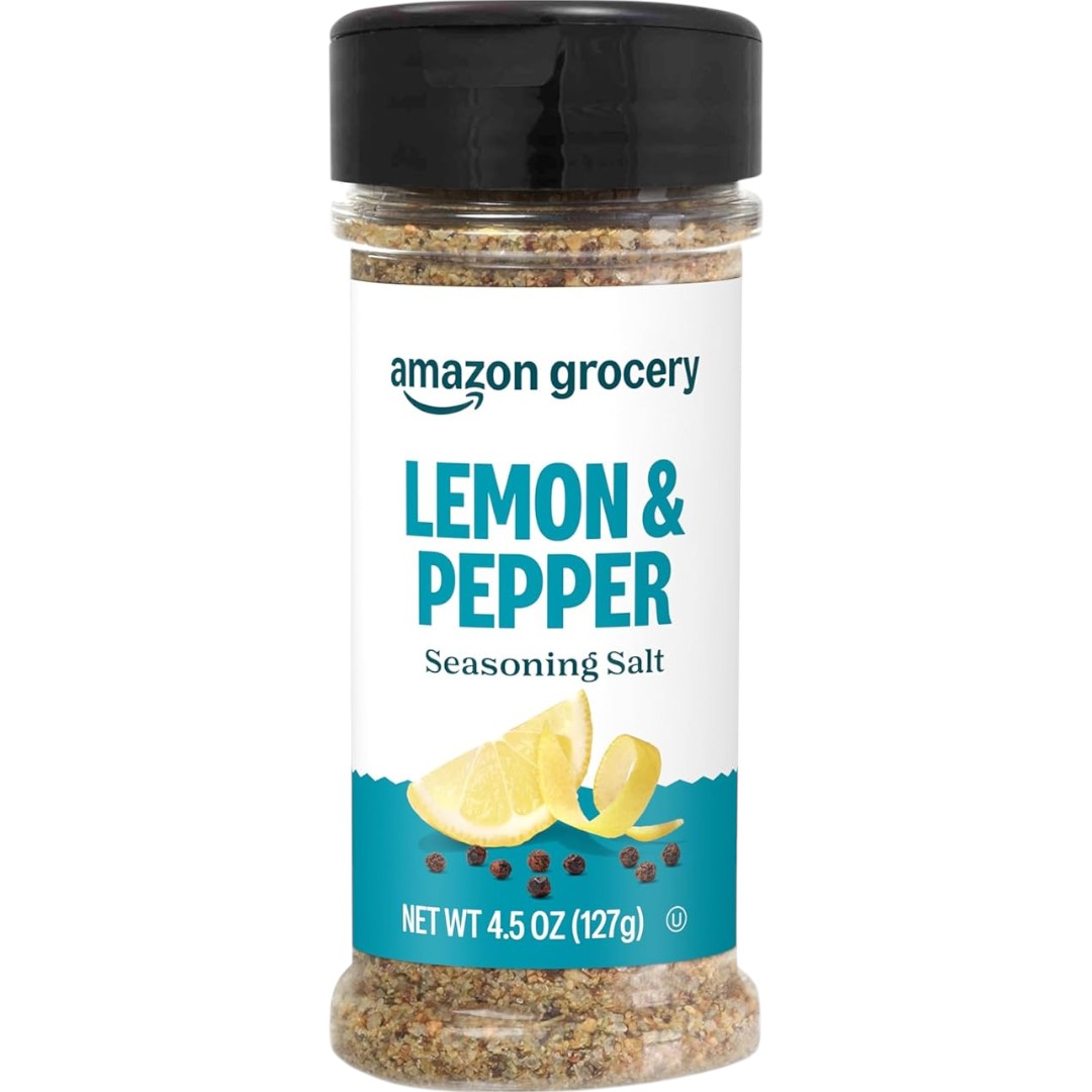Amazon Grocery Lemon & Pepper Seasoning Salt 4.5 Oz – Kosher Certified Flavorful Blend for Pakistani Cooking