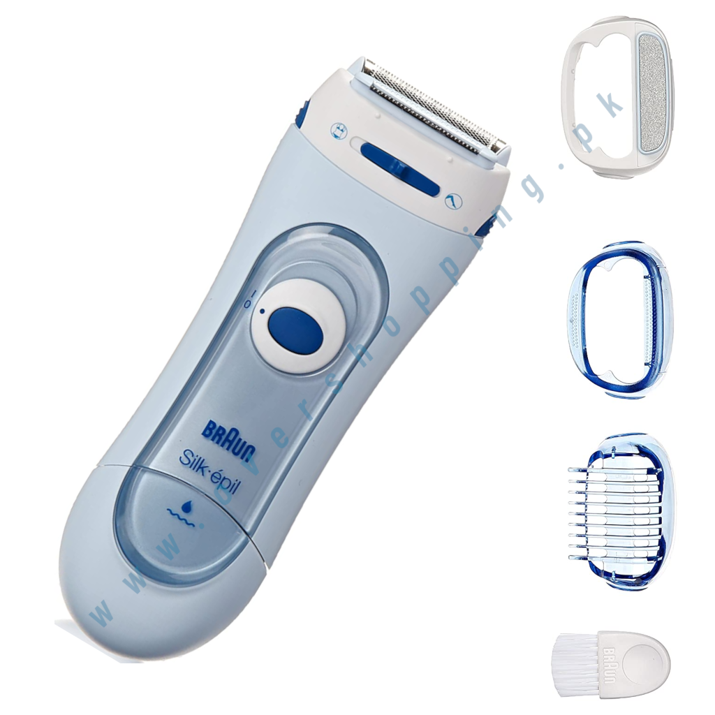 Braun Silk-épil Lady Shaver Wet & Dry Cordless Electric Hair Removal Razor, Bikini Trimmer for Women - LS5160WD