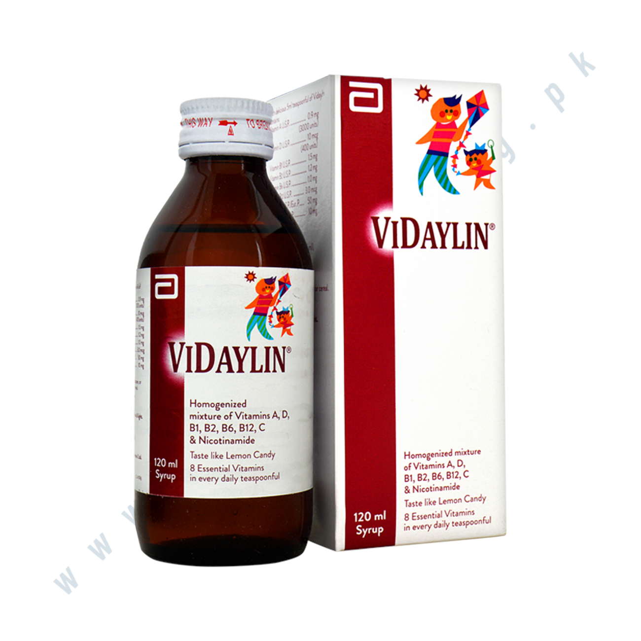 Vidaylin-M Multivitamin Syrup for Men, Women, Child, pack of 4 - 4.0Fl.Oz (120ml)