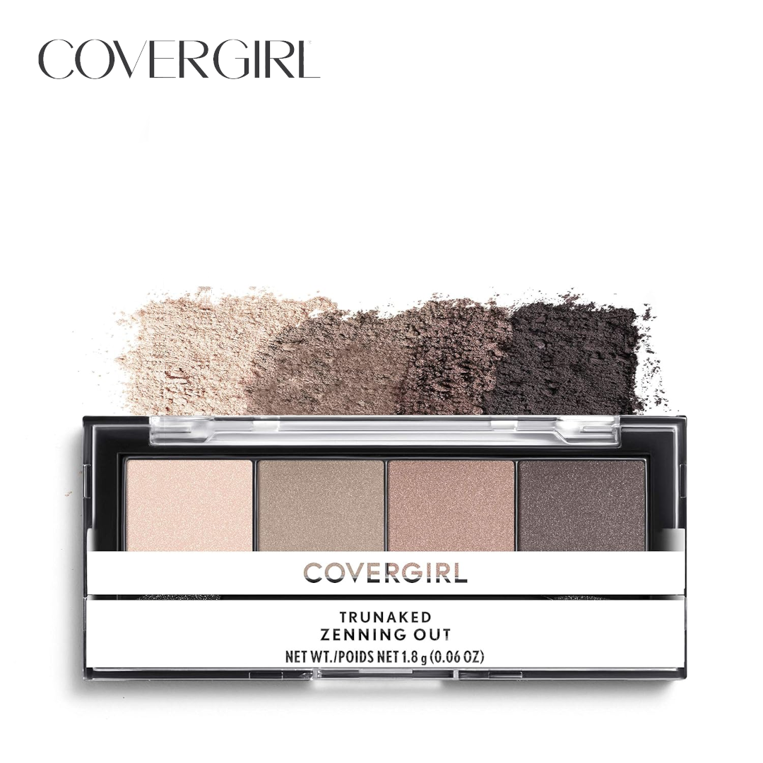 COVERGIRL TruNaked Quad Eyeshadow Palette Zenning Out - 6 Shimmer Shades - Fade-Proof Formula