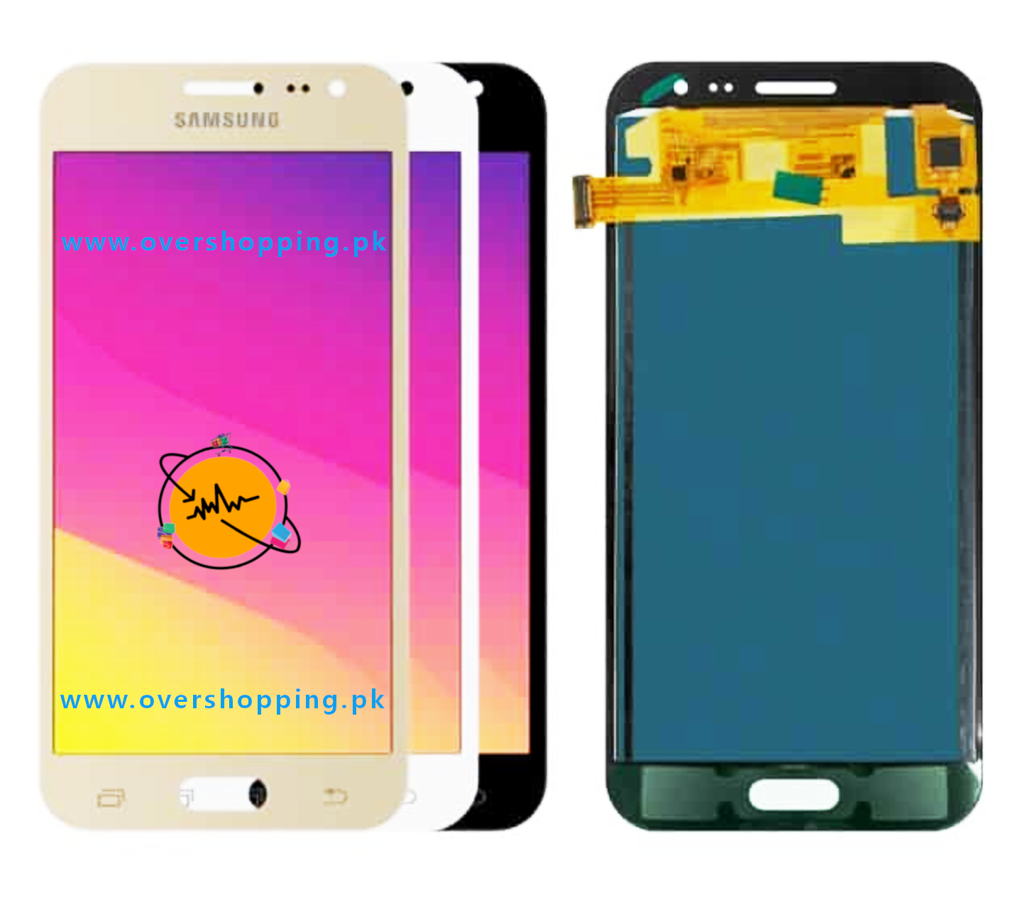 Samsung Galaxy J2 LCD Display Touch Screen Digitizer Panel Assembly - Black, Gold, & White