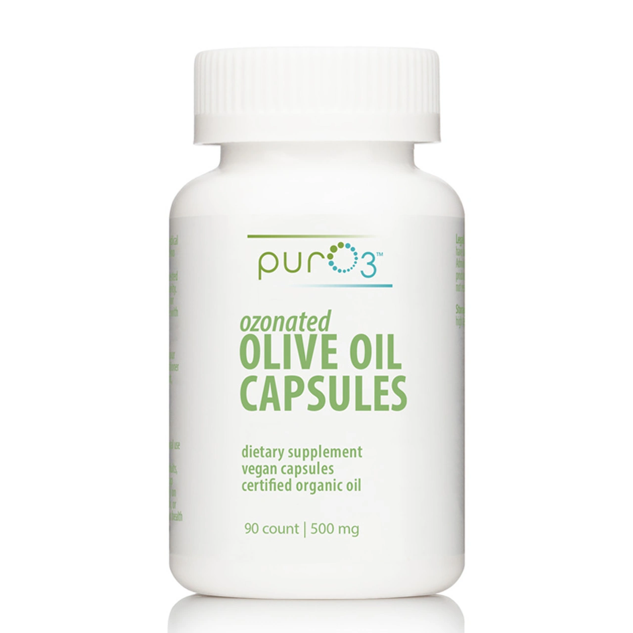 PurO3 500mg Ozonated Olive Oil Capsules Ozonated Therapy, U.S.A. Made for a Healthier You, 90 Caps