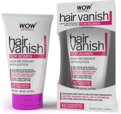 WOW Hair Vanish For Women - No Parabens & Mineral Oil - 3.4 Fl.Oz (100ml)