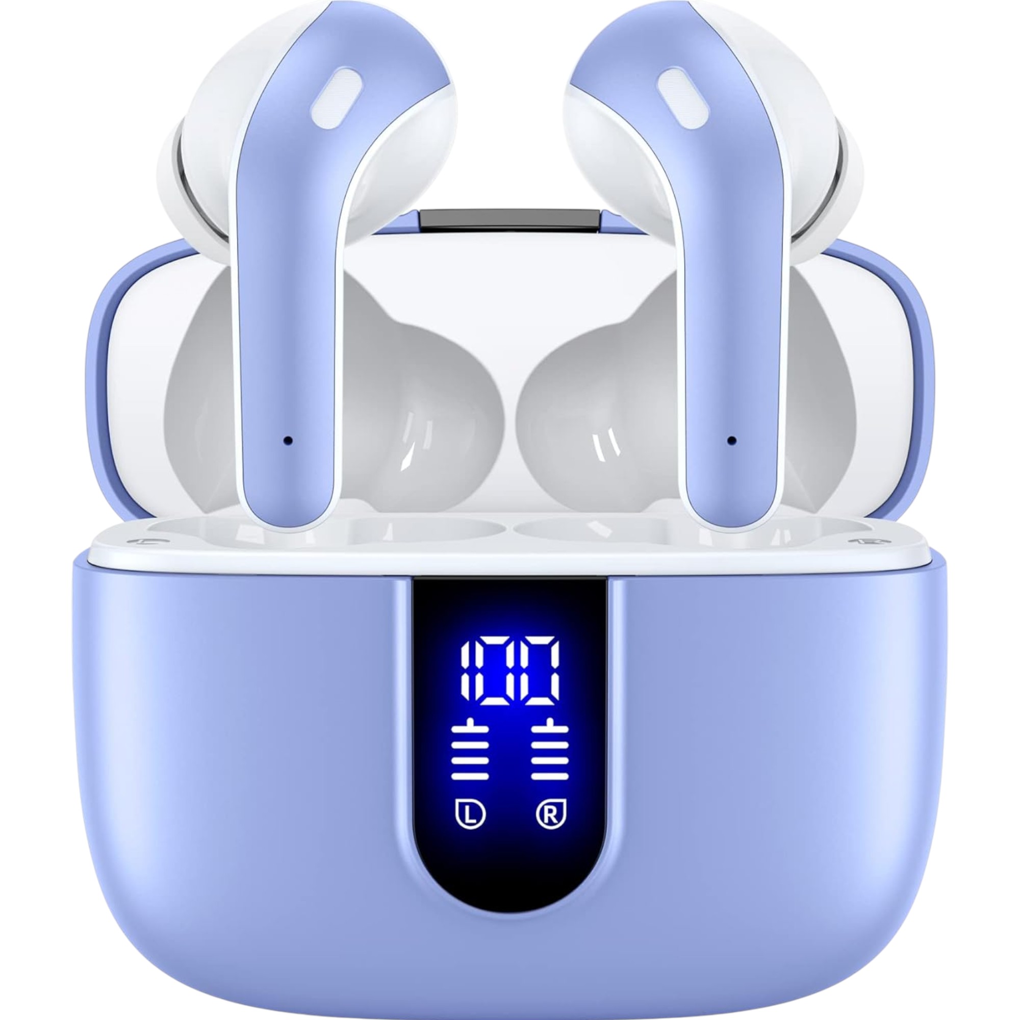 TAGRY Bluetooth Headphones - True Wireless Earbuds with 60H Playback & LED Power Display (IPX5 Waterproof, Ideal for Sports)