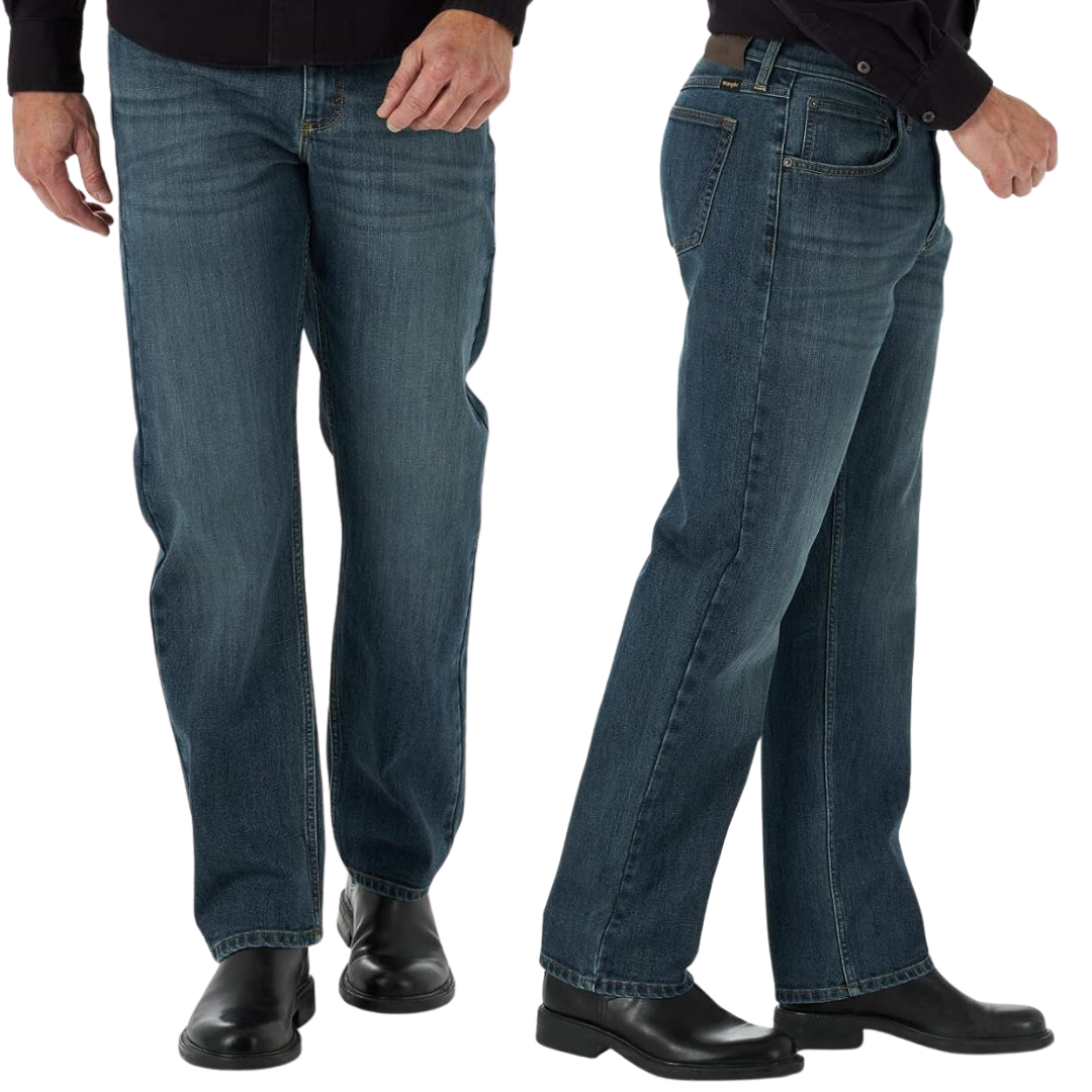 Wrangler Authentics Men's Free to Stretch Relaxed Fit Jeans - Marine