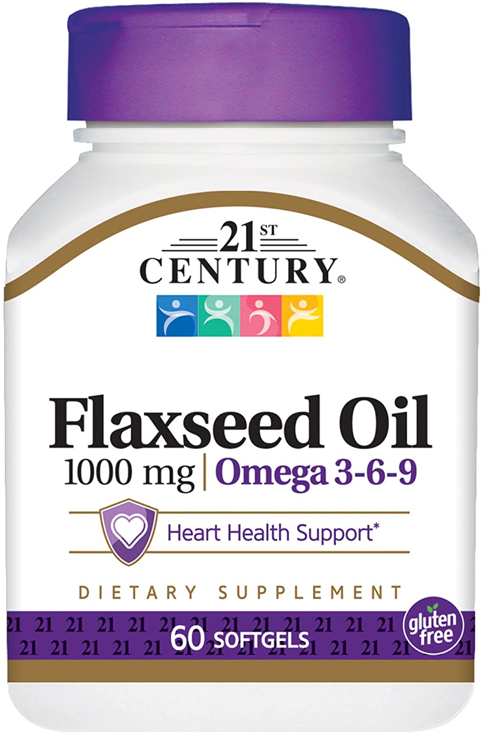 Original 21st Century Flaxseed Oil 1000mg | Omega 3-6-9 for Heart Health