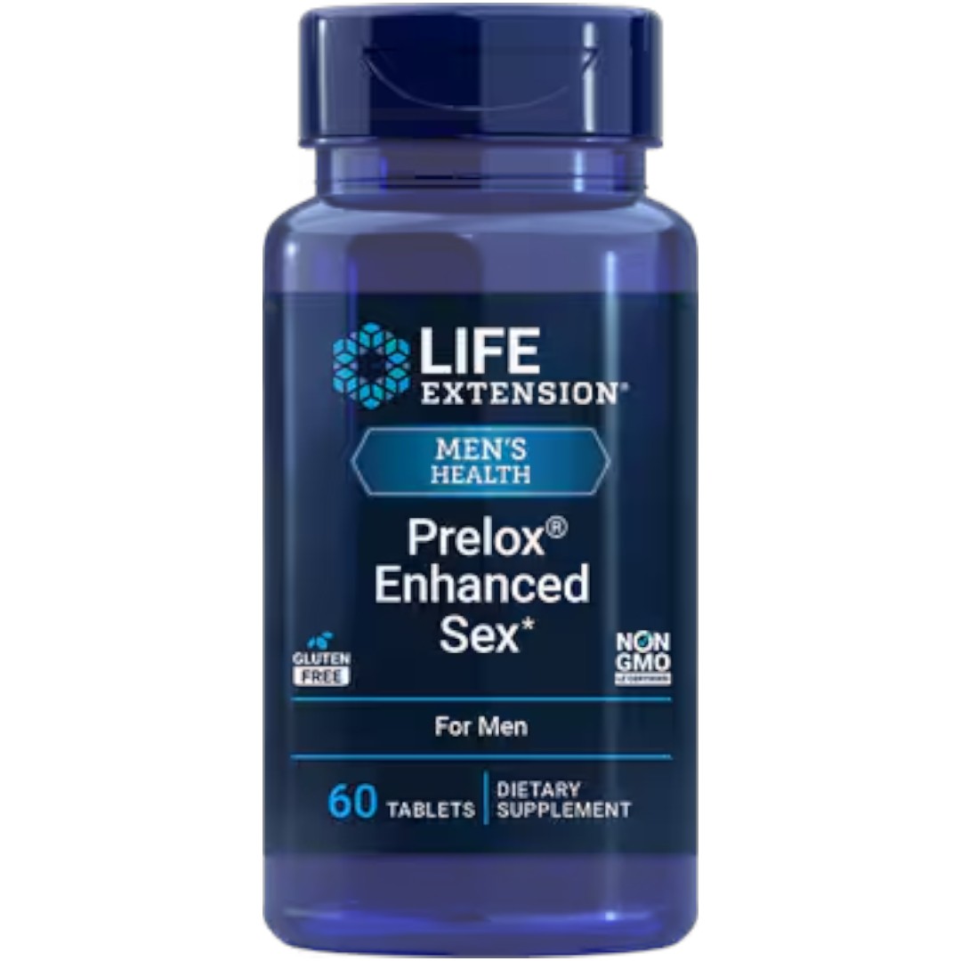 Life Extension Prelox Enhanced Male Vitality Supplement - 2 Pack Bundle (120 Tablets Total) - French Maritime Pine Bark Extract & L-Arginine for Healthy Blood Flow & Performance