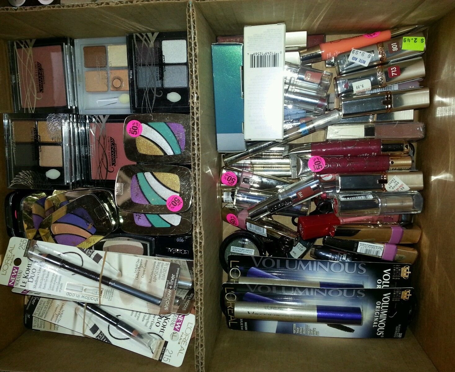 25 Piece Wholesale Loreal and Maybelline Cosmetics Lot with Free Shipping