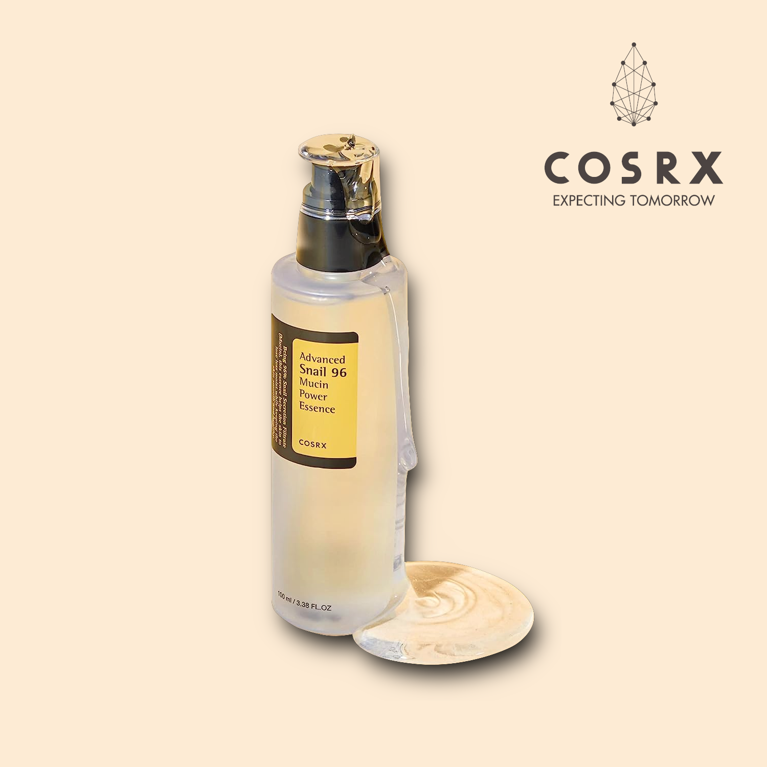 COSRX Snail Mucin Power Essence - Anti-Aging & Acne Scar Solution Snail Secretion Filtrate 96%, 100ml