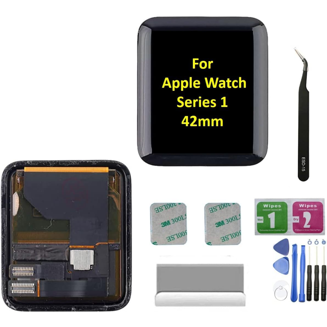 Apple Watch LCD Series 1 Iwatch 1st Aluminum 42mm LCD Display Screen Replacement - Black