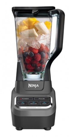 Ninja Professional 72oz Countertop Blender With 1000-Watt Base And Total Crushing Technology For Smoothies, Ice And Frozen Fruit (BL610), Black