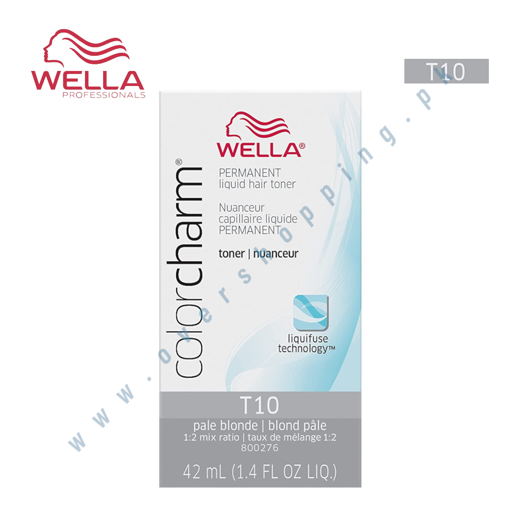 WELLA colorcharm Hair Toner T-10, Pale Blonde - 1.42 Fl.Oz (42ml)