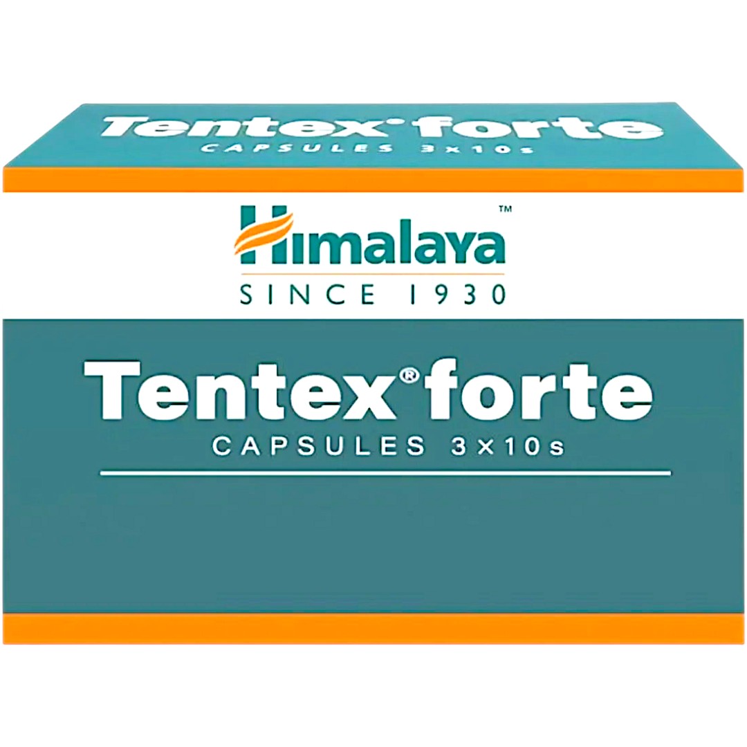 Himalaya Tentex Forte Bio Official Herbals - Organic Ayurvedic Supplement for Men's Vitality & Sexual Wellness - 30 Tablets- Imported for Amazon Pakistan Online Shopping