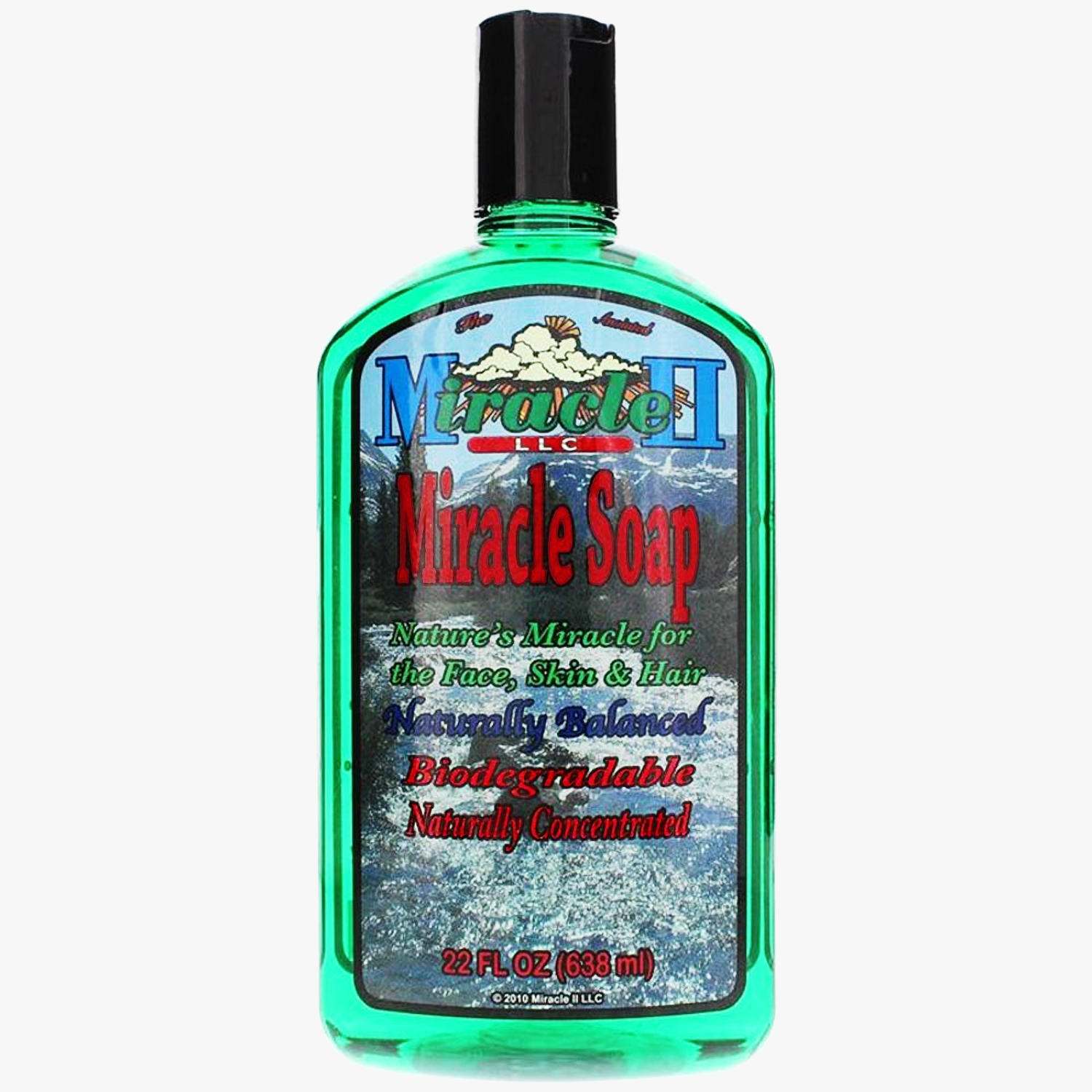 Amazon Miracle II Soap Detoxifying Face, Skin and Hair - 22 Fl.Oz