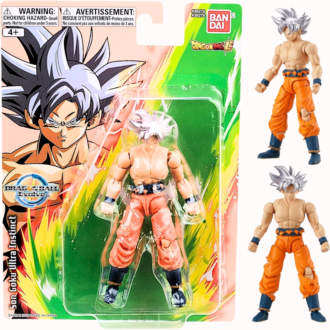 Bandai Namco Dragon Ball Super - Goku Ultra Instinct Evolve 5 Action Figure - Official Anime Collectible, Highly Articulated with Display Base | USA/UK Imported via Amazon Pakistan