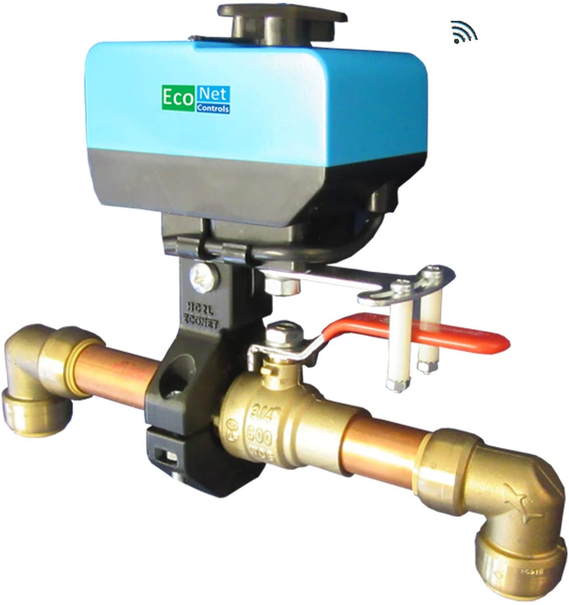 EcoNet Controls EVC200-HCSML The Bulldog Valve Robot, Z-Wave Water Valve, Smart Home Friendly, Easy to Install and No Plumbing Required, for Valves up to 1.5"