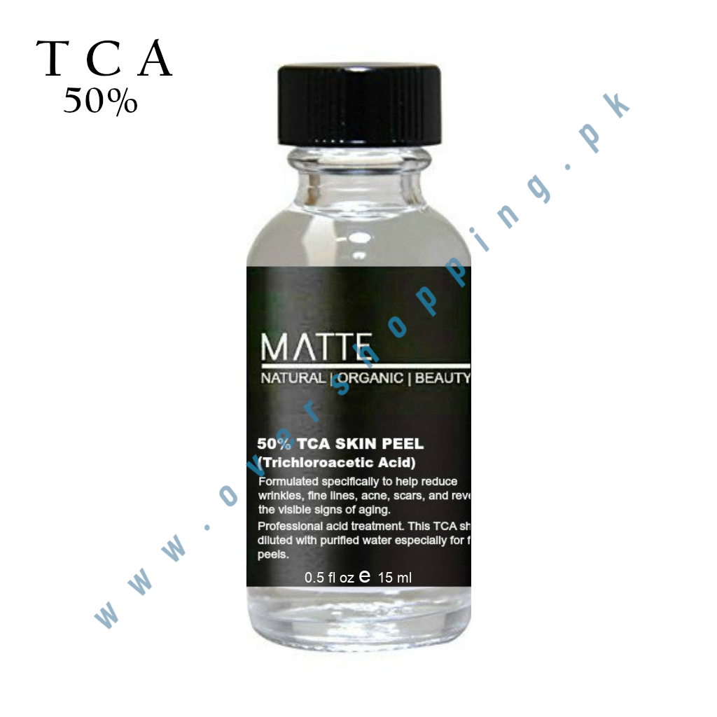TCA 50% Chemical Peel Professional Strength - Deep Skin Treatment for Scars & Wrinkles - 15ml pH 0.6 - USA Imported - Advanced Users Only