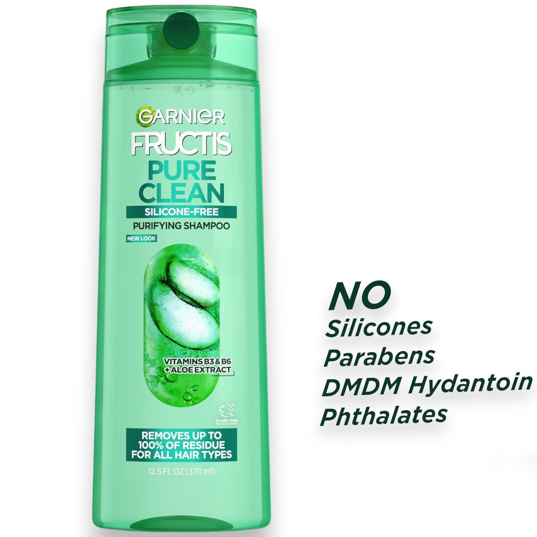 Garnier Fructis Pure Clean Purifying Shampoo-Silicone-Free, 12.5 Fl Oz -Imported USA/UK-Amazon Pakistan