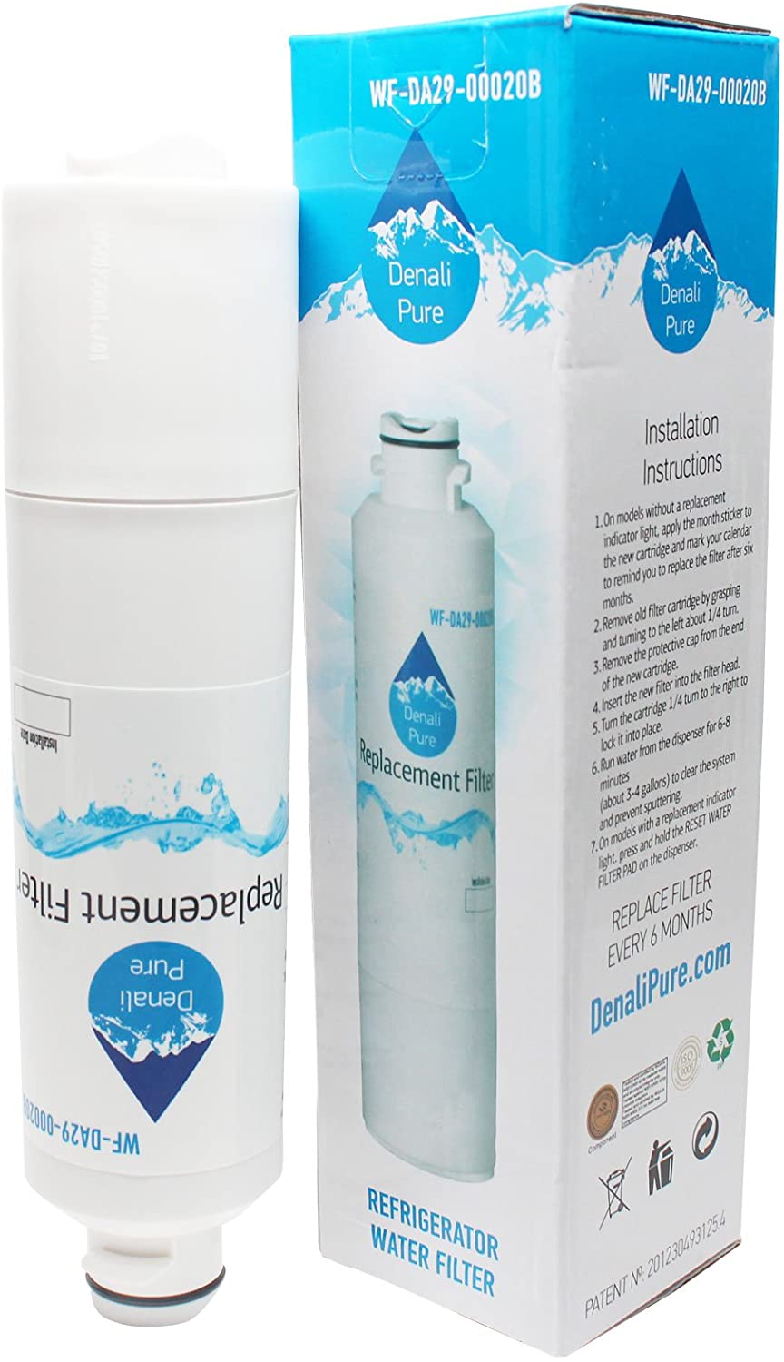 4-Pack Replacement for Samsung RS261MDRS Refrigerator Water Filter - Compatible with Samsung DA29-00020B, DA29-00020A, HAF-CIN Fridge Water Filter Cartridge