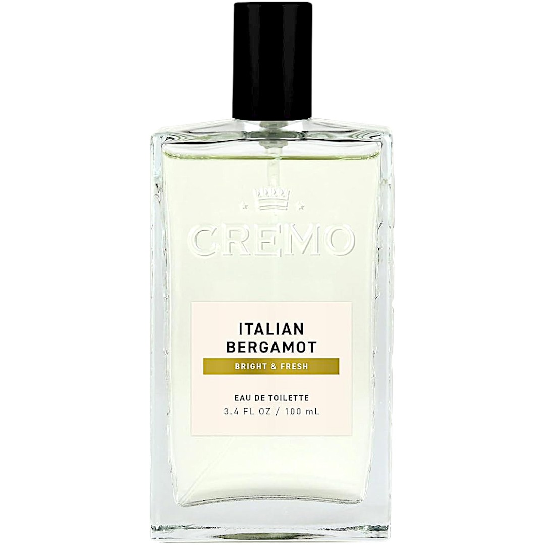 Cremo Cologne For Men – Italian Bergamot 3.4 Fl Oz Spray, Multi-Layered Signature Fragrance for Everyday Sophistication