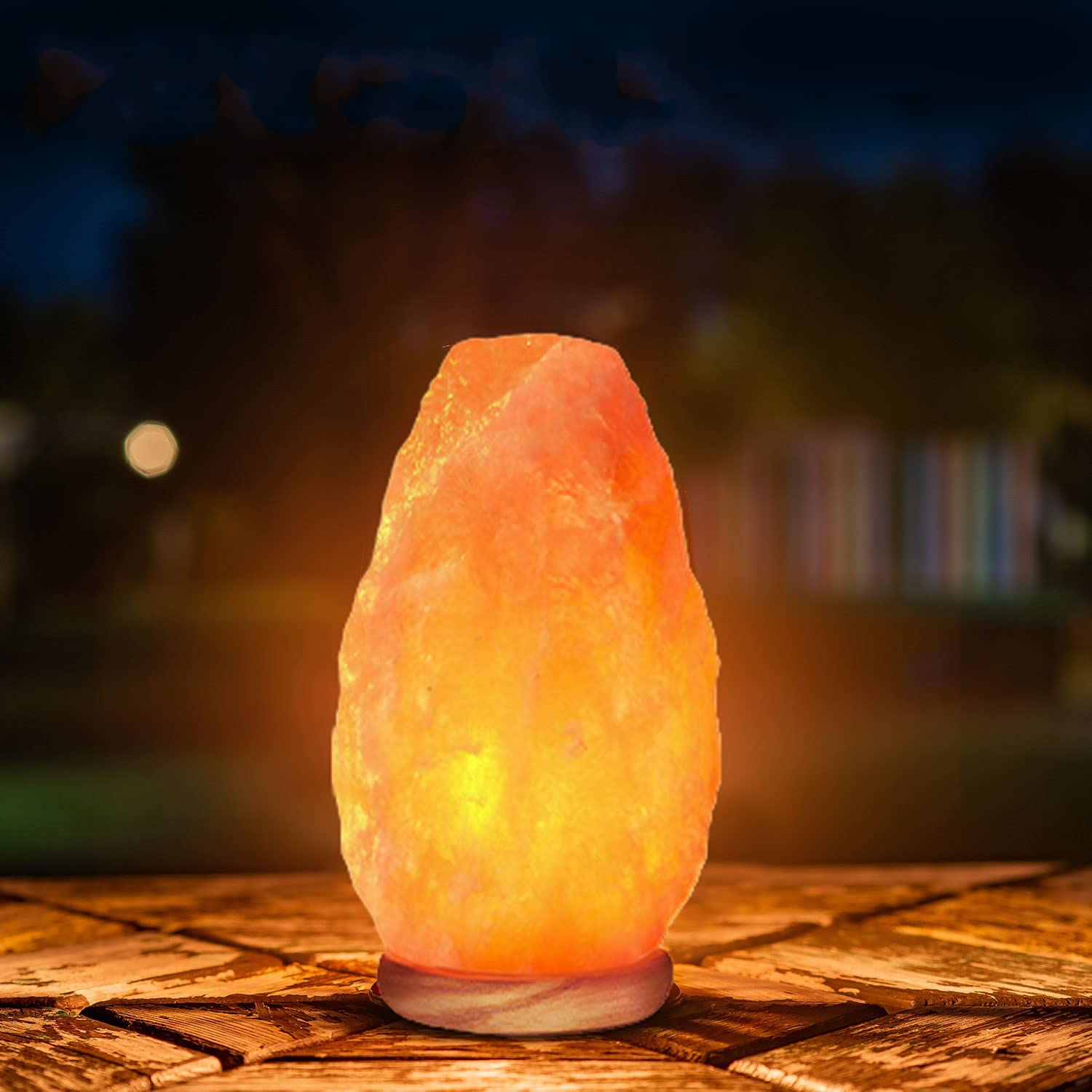 Himalayan Glow 1002 Crystal Salt Lamp, 6-8 lbs Natural Salt Lamp