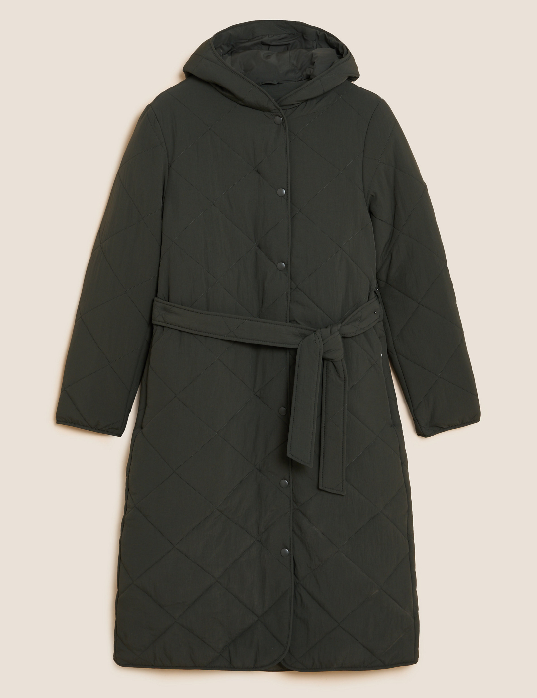 Stormwear™ Textured Quilted Puffer Coat - Pine Green by Marks & Spencer