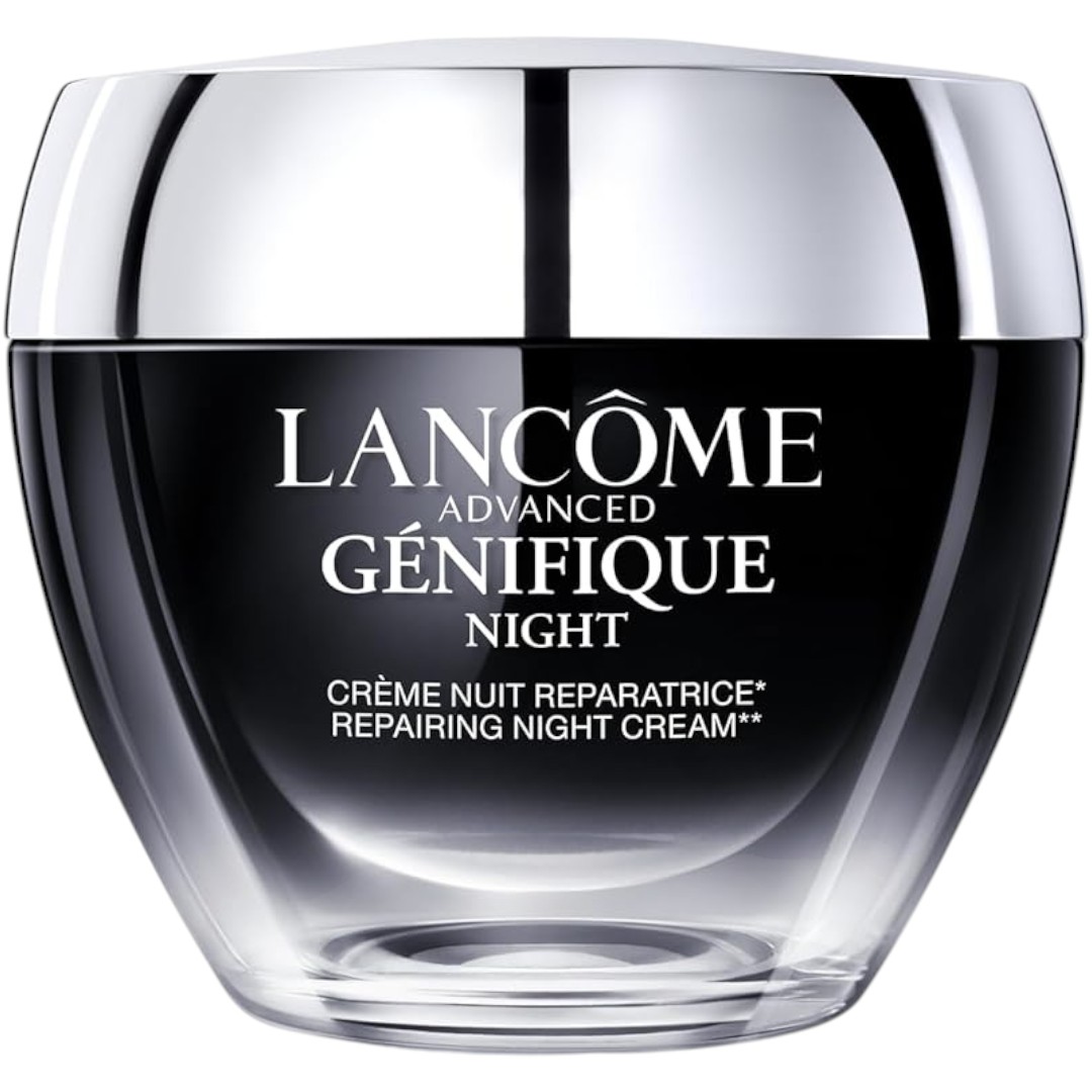 Lancôme Advanced Génifique Night Cream – Repairs Skin Barrier Overnight with Bifidus Prebiotic & Hyaluronic Acid – 50ml Travel Size