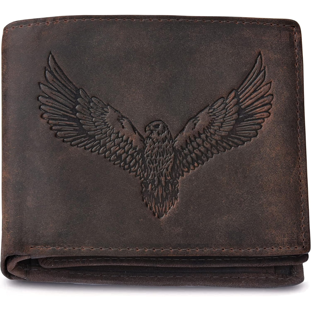 URBAN FOREST Zeus Leather Wallet for Men - Vintage Brown