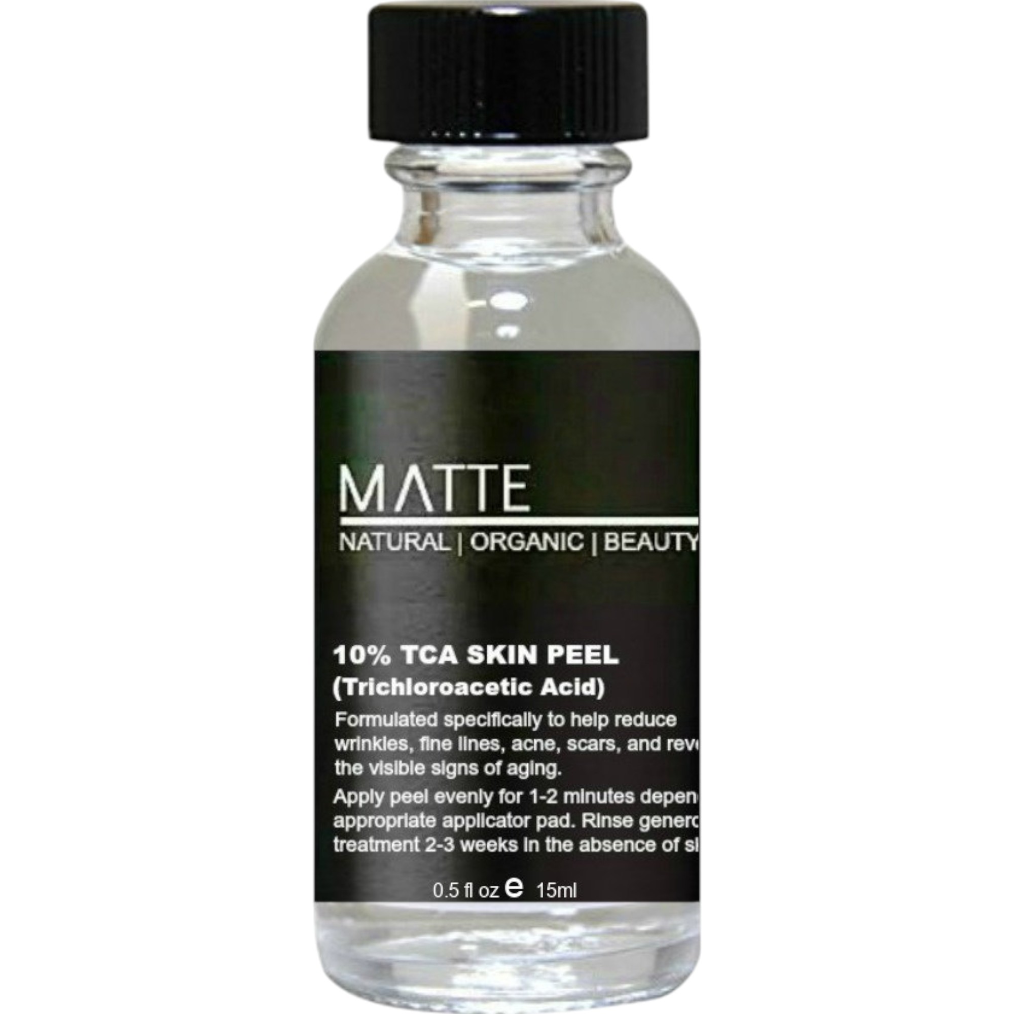 Matte Beauty TCA 10% Skin Peel (pH 1.5) 15ml – Professional Grade Chemical Peel for Acne Scars & Anti-Aging