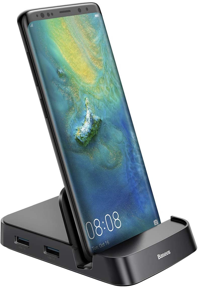 7 in 1 HDMI Dex Station Desktop Extension Charging Dock For Samsung S9/ S10 - Black