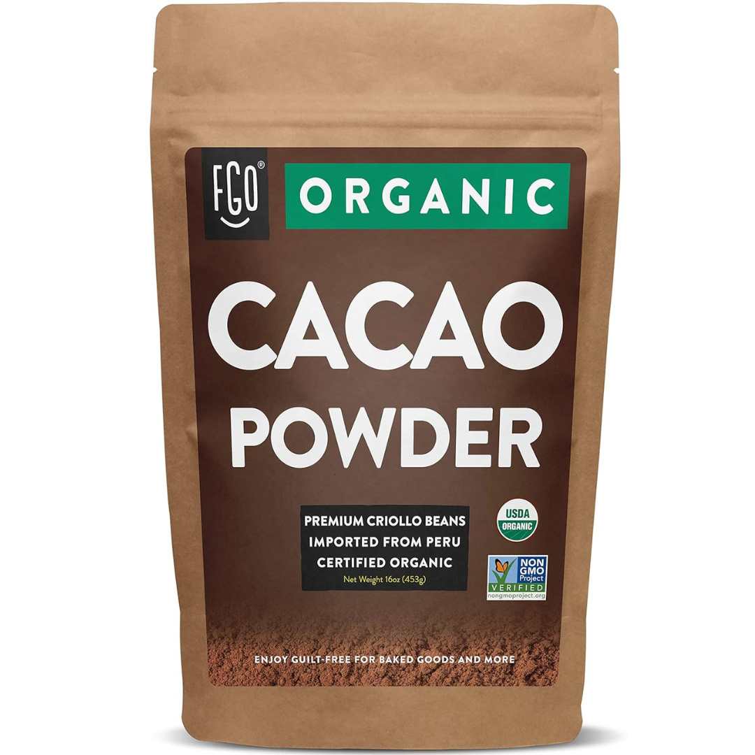 Premium Certified Organic CACAO Powder - 453g (Pack of 2) for Daily Nutrition & Baking