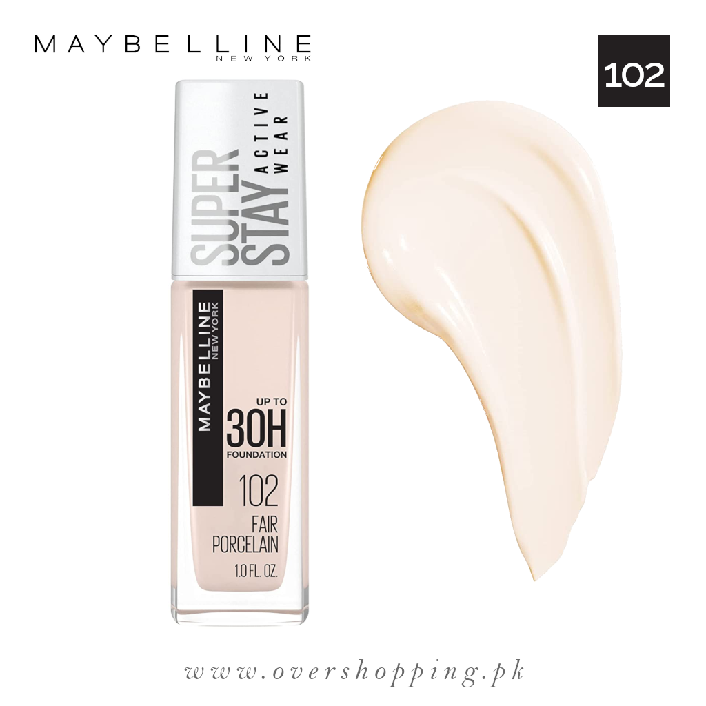 Maybelline Super Stay Full Coverage Liquid Foundation - Fair Porcelain 102