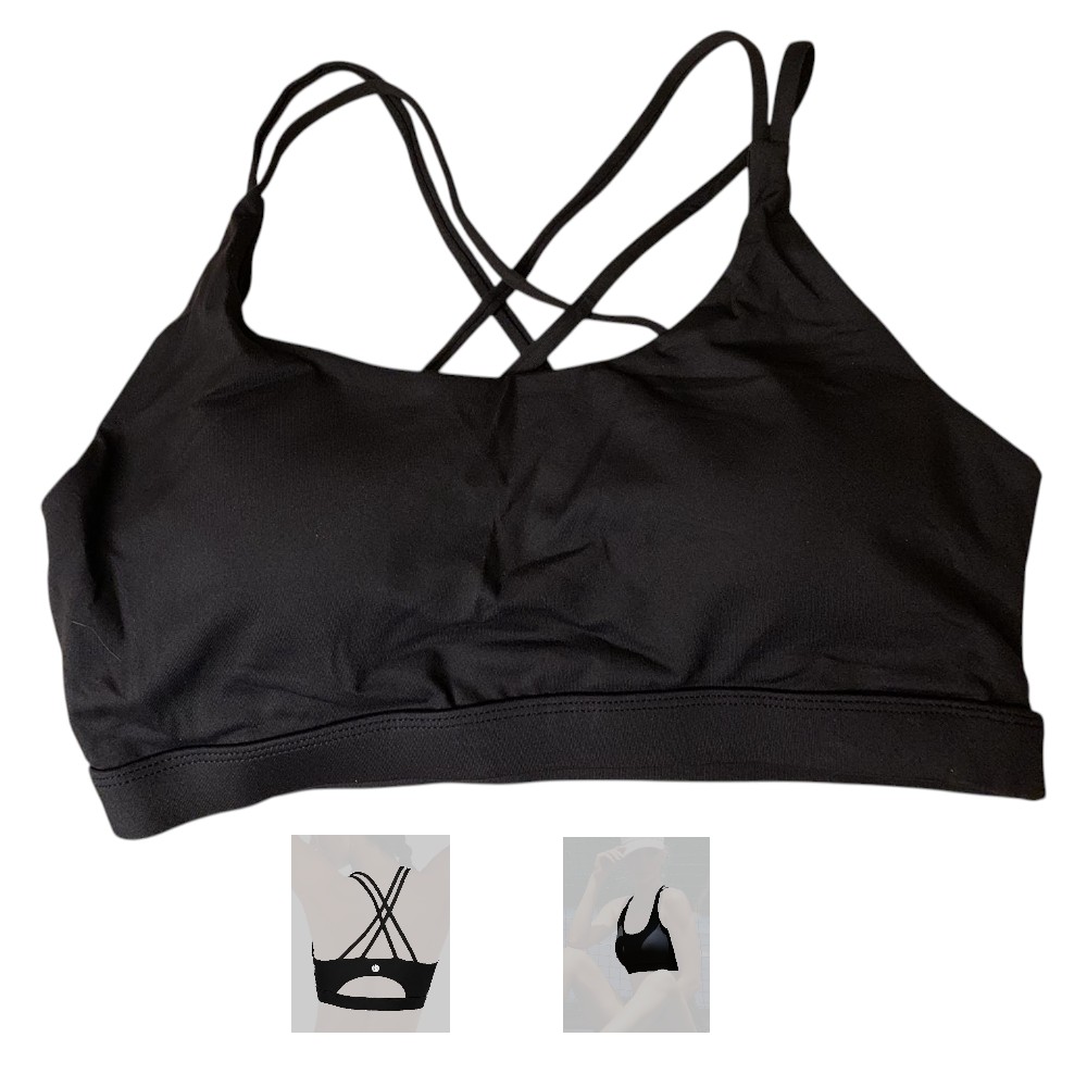 Women's High Impact Padded Sports Bra Tank Top - Sexy Crisscross Back Longline Workout & Yoga Bra