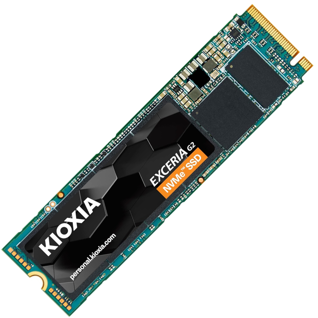 KIOXIA EXCERIA NVMe SSD 1TB PCIe/NVMe 1.3 Gen3x4 2100 MB/s M.2 2280 Form Factor