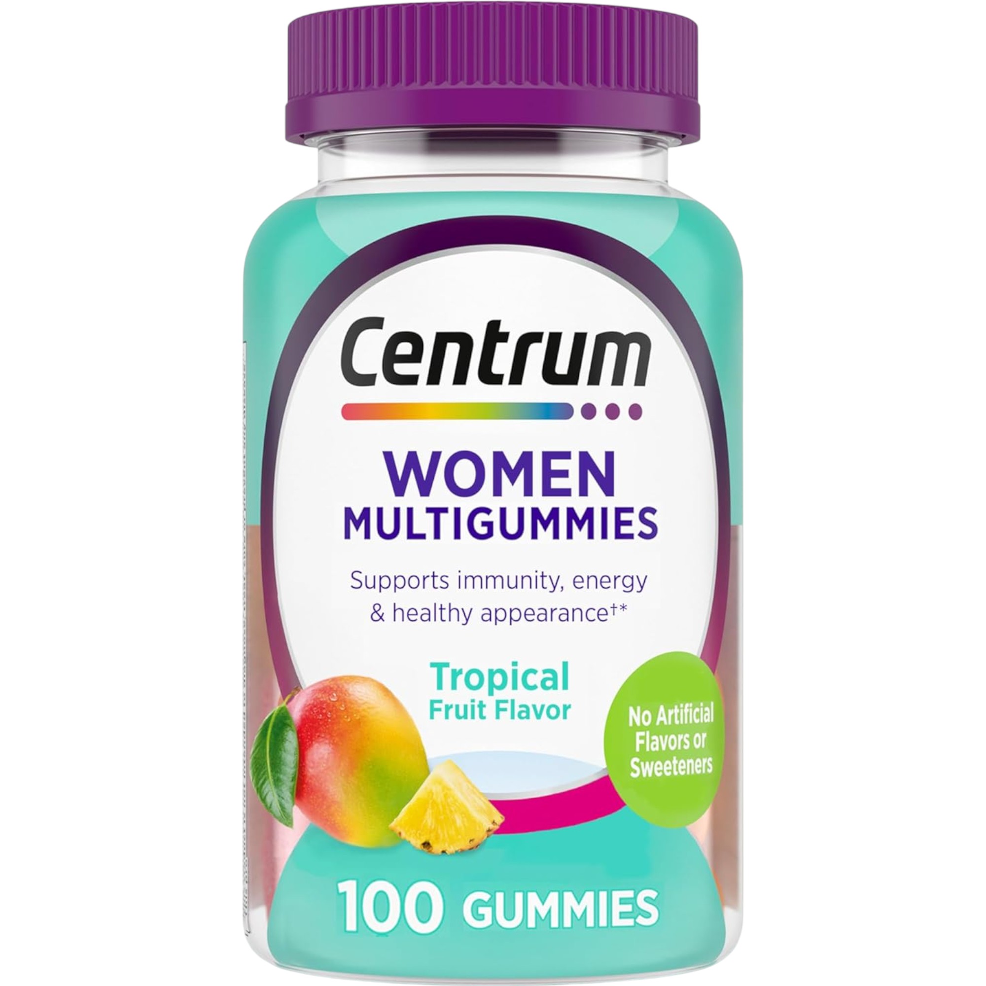 Centrum Women’s Multivitamin Gummies 100 Count – Immune, Energy & Healthy Appearance Support (Premium Imported for Pakistani Women)