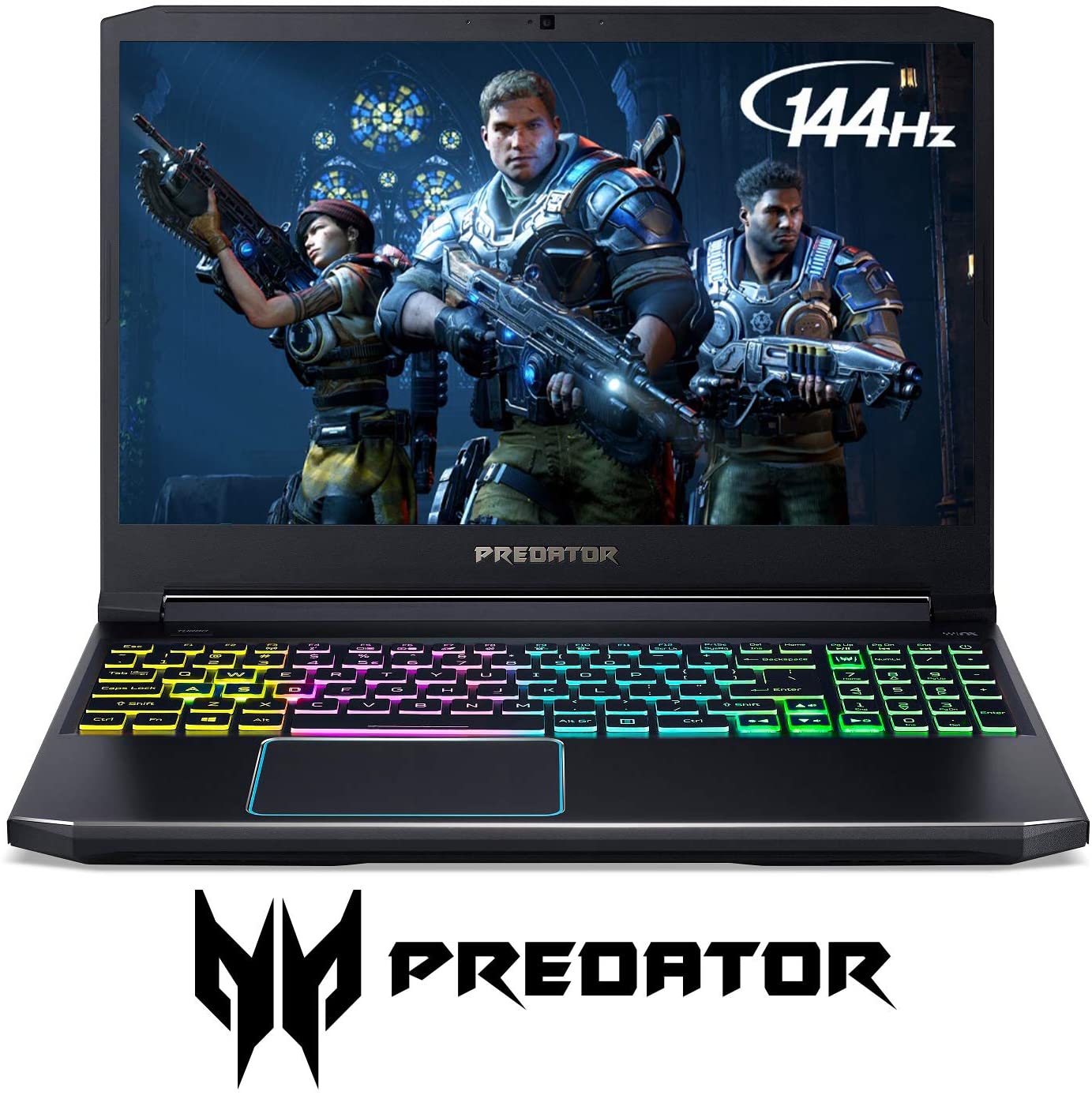 Acer Predator Helios 300 Gaming Laptop, Intel Core i7-9750H, GeForce GTX 1660 Ti, 15.6" Full HD 144Hz Display, 3ms Response Time, 16GB DDR4, 512GB PCIe NVMe SSD, RGB Backlit Keyboard, PH315-52-710B