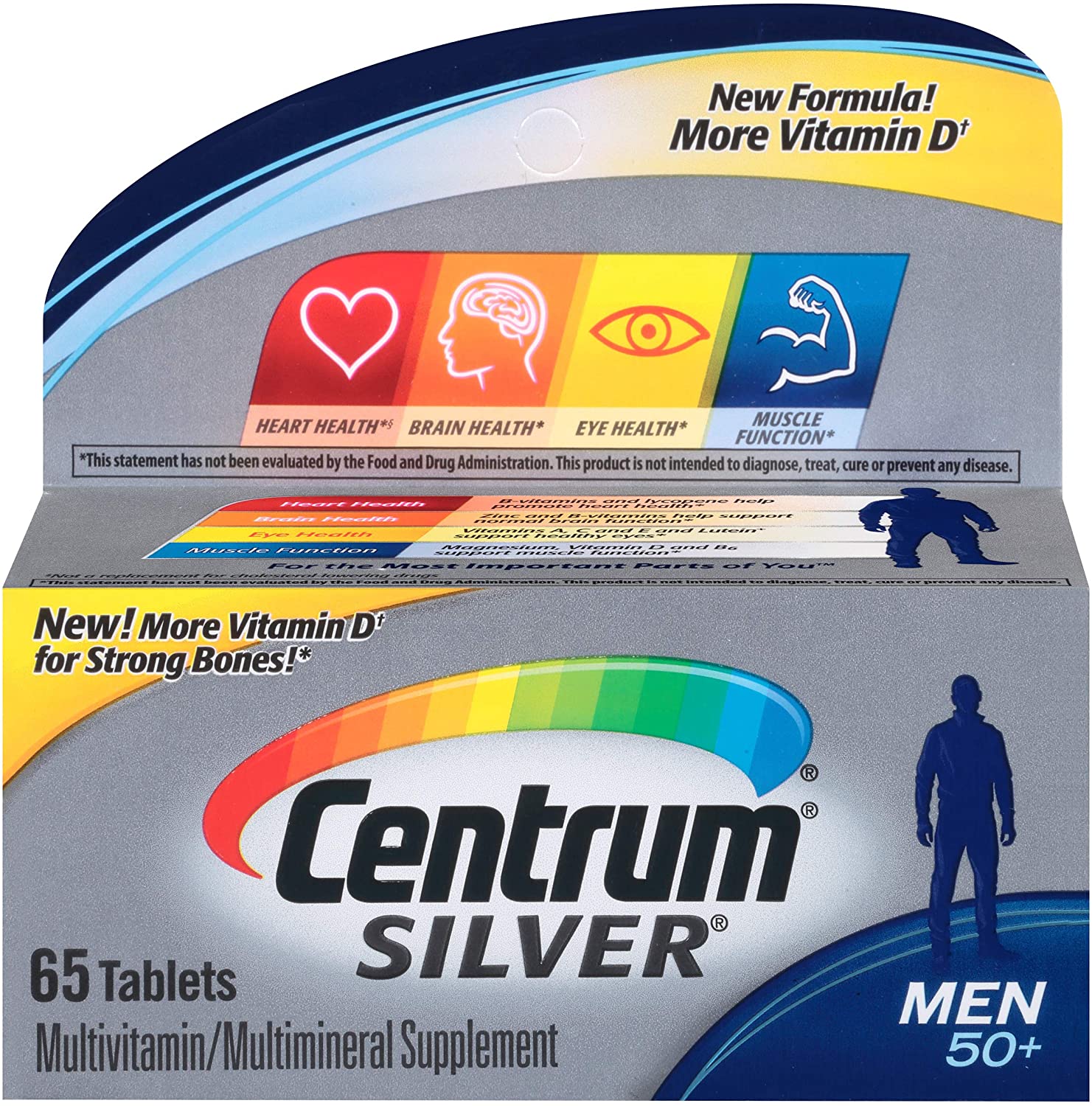 Centrum Silver Men 50+ Multivitamin Tablets 65 ea