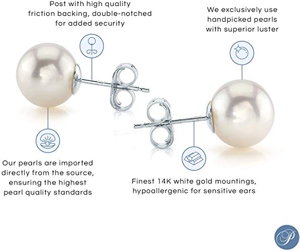 Freshwater Cultured Pearl Earrings for Women with 14K Gold - THE PEARL SOURCE